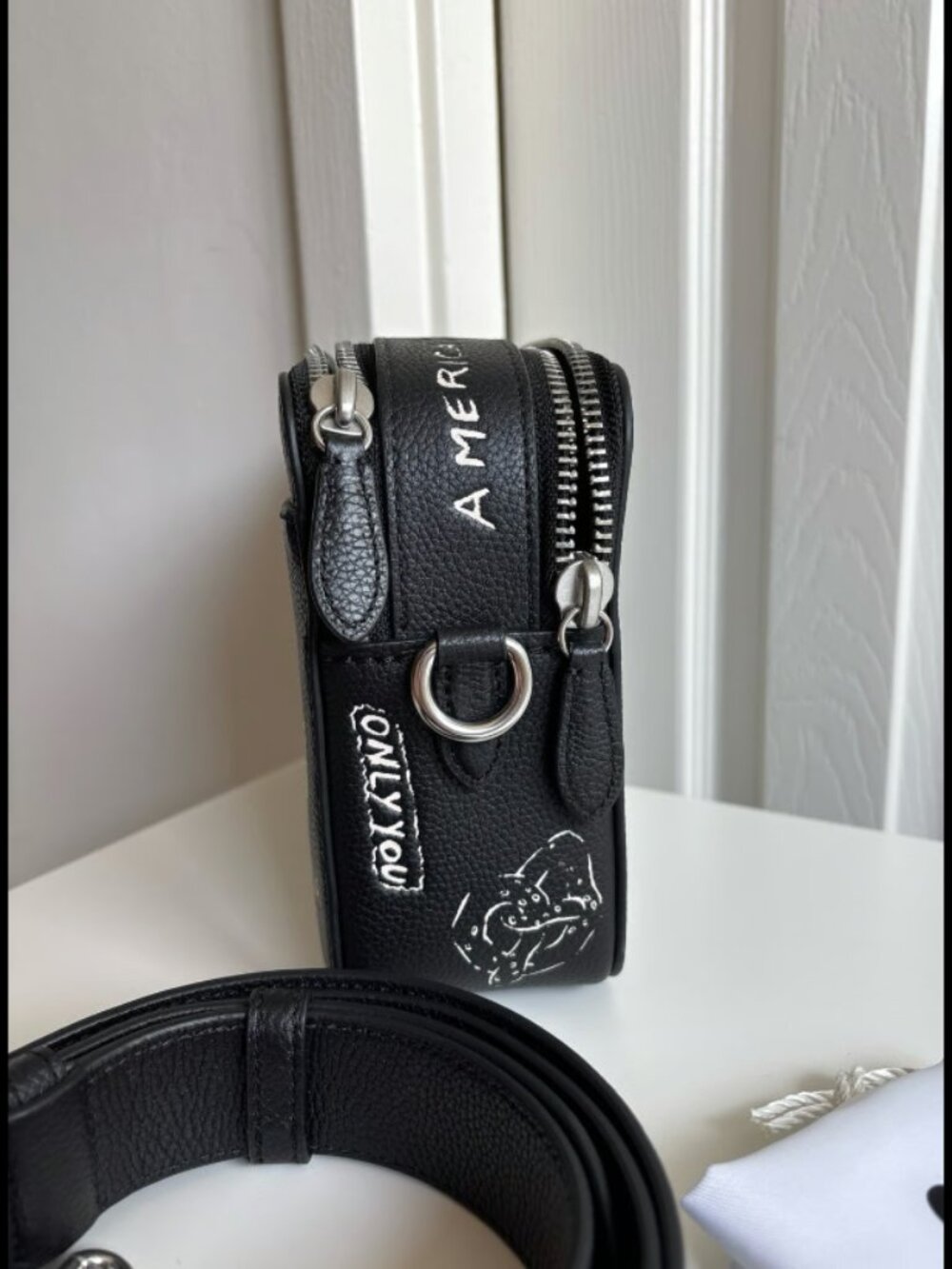 Coach Charter Crossbody Bag 24 With Sketch Print CAK20 In Black Mult | BNWT - Picture 7 of 12